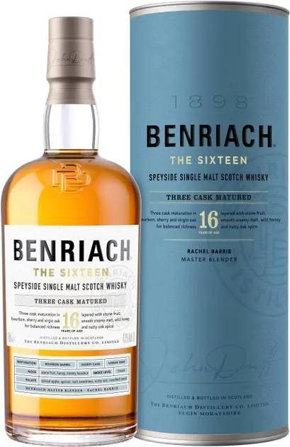Віскі Benriach 16 y.o. 43% 0.7 л tube